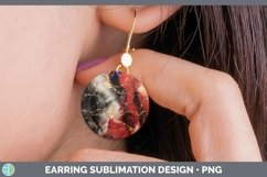 GorgeousMarble Gold Round Earrings design.