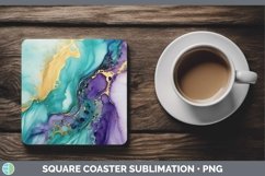 GorgeousMarble Gold Square Coaster design.