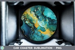 GorgeousMarble Gold Car Coaster design.