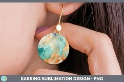GorgeousMarble Gold Round Earrings design.