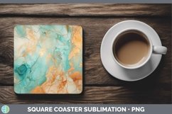 GorgeousMarble Gold Square Coaster design.