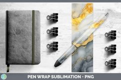 GorgeousMarble Gold Pen Wrap design.