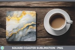 GorgeousMarble Gold Square Coaster design.