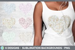 Bundle of six Marble hearts clipart