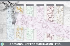 Bundle of six Marble key fob sublimation designs