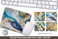 Mouse Pad Marble Liquid with gold Product Image 1