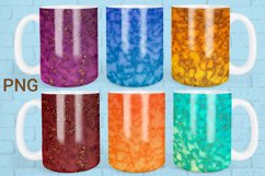 Mug sublimation gold marble wrap 15 Oz Product Image 1