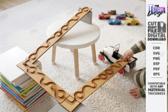 Marble Run Race Laser Cut | Kids Laser | Montessori Game SVG Product Image 1
