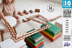 Wooden Ball Run Track Laser Cut Bundle | Kids Laser | CNC Product Image 1
