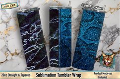 Marble Split, Snakeskin Sublimation, Tumbler Wrap