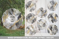 Wind Spinner Marble Stone Texture | Sublimation Spinner Product Image 1