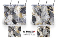 Marble Stone Texture Tumbler Sublimation Wrap Product Image 3
