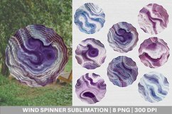 Marble Texture Background Wind Spinner | Sublimation Spinner Product Image 1