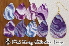 Marble Texture Background Earring teardrop sublimation desig Product Image 1