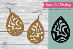 Marble Texture Laser Cut Earrings SVG 2 Product Image 1