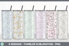 Bundle of six Marble sublimation tumbler designs