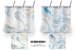 Marble White Ceramic Arts | Tumbler Sublimation Wrap Product Image 2