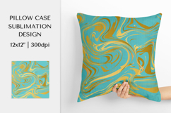 Blue marble texture Pillow Case Sublimation Design PNG 002 Product Image 1