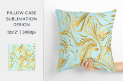 Blue marble texture Pillow Case Sublimation Design PNG 005 Product Image 1