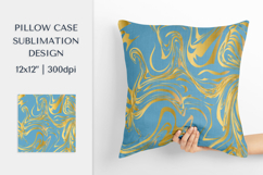 Blue marble texture Pillow Case Sublimation Design PNG 006 Product Image 1