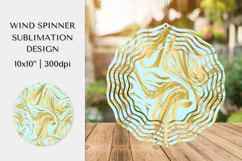 Blue Marble Texture Wind Spinner Sublimation Design PNG 004 Product Image 1