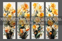 Floral Bookmark, March Bookmark, Jonquil Bookmarks, s1 Product Image 1