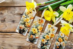 Floral Bookmark, March Bookmark, Jonquil Bookmarks, s1 Product Image 2