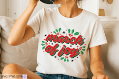 March of Joy Christmas SVG PNG T-shirt Design Product Image 2