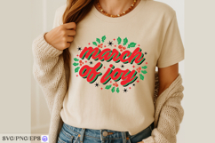 March of Joy Christmas SVG PNG T-shirt Design Product Image 4