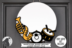Marching Band Sign Laser File, Band Door Hanger, Glowforge Product Image 3