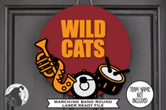 Marching Band Sign Laser File, Band Door Hanger, Glowforge Product Image 2