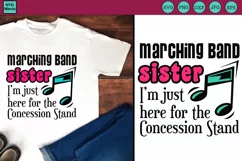 MARCHING BAND SISTER SVG, Marching Band SVG, Band Sister Product Image 1
