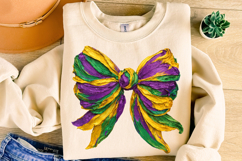 Mardi Gras Coquette Bow PNG, Fleur De Lis PNG, Fat Tuesday Product Image 4
