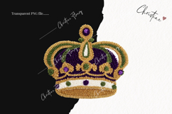 Faux Latch Hook Mardi Gras Clipart | Mardi Gras PNG Product Image 2