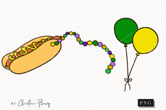 Doodle Mardi Gras Clipart | Mardi Gras PNG Product Image 1