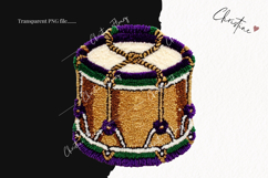 Faux Latch Hook Mardi Gras Clipart | Mardi Gras PNG Product Image 2