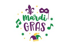Mardi Gras SVG Cut File Product Image 1
