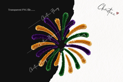 Faux Latch Hook Mardi Gras Clipart | Mardi Gras PNG Product Image 2