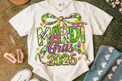 Mardi Gras 2026 PNG Sublimation, Fleur De Lis PNG, King Cake Product Image 5