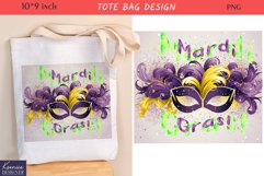 Mardi Gras Mask| Mardi Gras Carnival Tote Bag Design Product Image 1