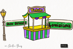 Doodle Mardi Gras Clipart | Mardi Gras PNG Product Image 1