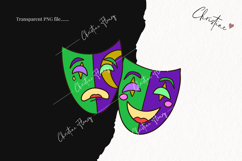 Doodle Mardi Gras Clipart | Mardi Gras PNG Product Image 2