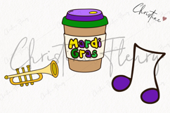 Doodle Mardi Gras Clipart | Mardi Gras PNG Product Image 3