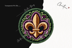 Faux Latch Hook Mardi Gras Clipart | Mardi Gras PNG Product Image 2