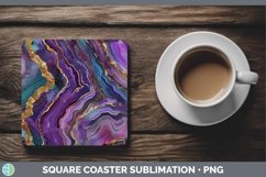 GorgeousMardi Gras Square Coaster design.