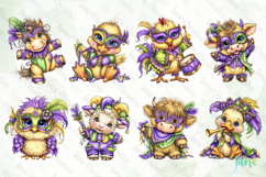 Mardi Gras Animal Sblimation Clipart Product Image 3