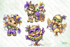 Mardi Gras Animal Sblimation Clipart Product Image 4