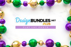 Mardi Gras Ball Garland | Flat Lay Photo Product Image 1