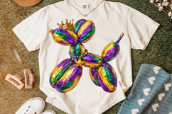 Mardi Gras Balloon Dog PNG, Fat Tuesday PNG, Sublimation PNG Product Image 5
