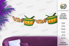 Mardi Gras Banners Bundle Lasercut.Mardi Gras Wall Decor SVG Product Image 9